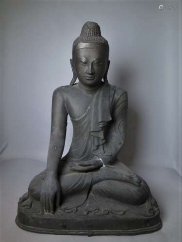 Large Bronze Figure of Buddha