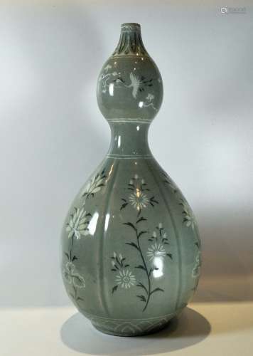 Korean Grey Glazed Flower Vase