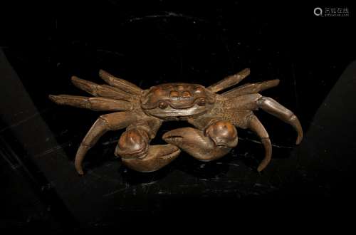 Carved Bamboo Crab