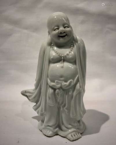 White Glazed Porcelain Buddha