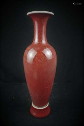 Rare Red Glazed Porcelain Vase