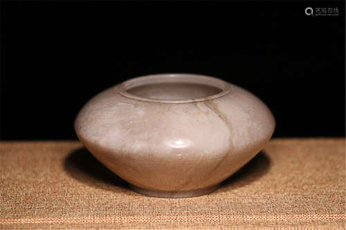 17-19TH CENTURY, A SHOUSHAN STONE BRUSH WASHER, QING DYNASTY