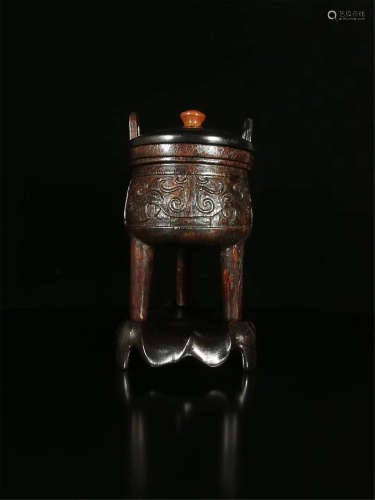 A BEAST PATTERN AGILAWOOD CENSER