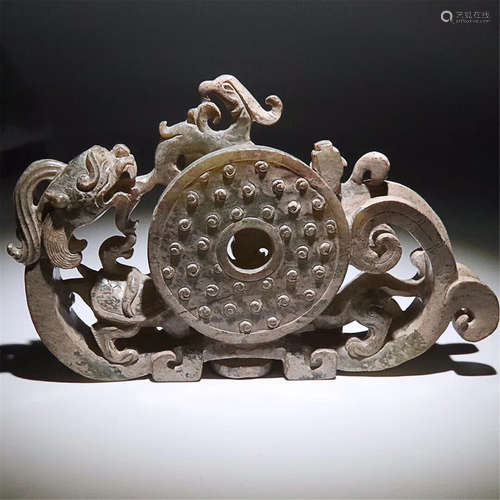 206BC-220AD, A HETIAN JADE DISC, HAN DYNASTY