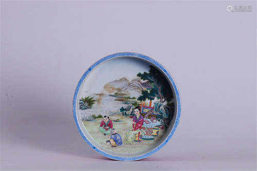 A LANDSCAPE&FIGURE PATTERN BRUSH WASHER