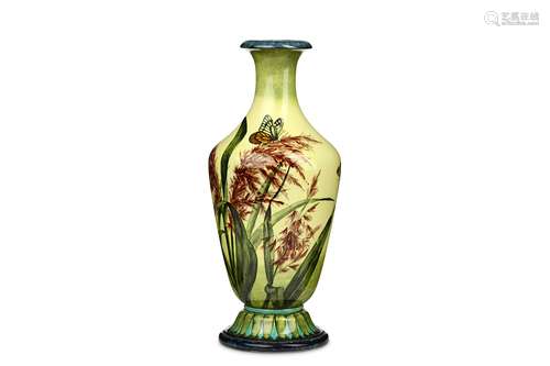 A DOULTON LAMBETH FAIENCE VASE BY HELEN ARDING