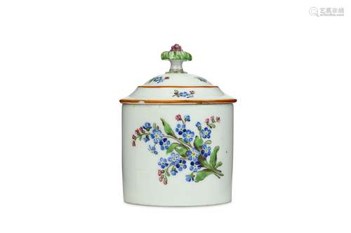 A MEISSEN PORCELAIN JAR AND COVER