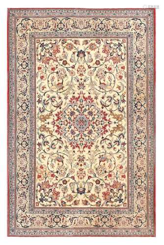 EXTREMELY FINE NAIN TUDESHK RUG, CENTRAL PERSIA approx: 5ft.8in. x 3ft.8in.(173cm. x 112cm.) Very