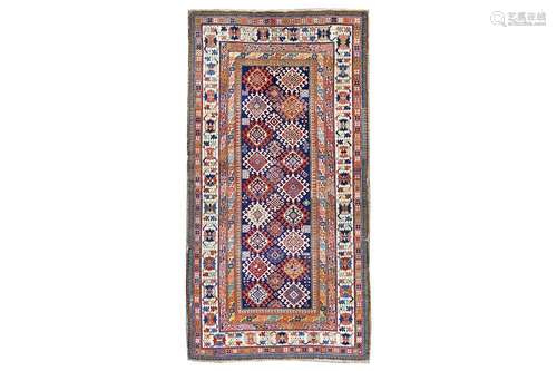 AN ANTIQUE SHIRVAN RUG, EAST CAUCASUS approx: 8ft.2in. x 4ft.4in.(248cm. x 132cm.) The field with