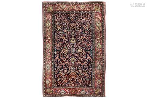 A FINE ISFAHAN RUG, CENTRAL PERSIA approx: 7ft.1in. x 4ft.9in.(215cm. x 145cm.) The field with