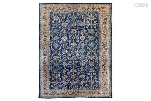 AN UNUSUAL ANTIQUE WEST PERSIAN CARPET approx: 12ft.4in. x 9ft.1in.(376cm. x 276cm.) The field