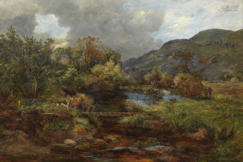 Rough Shooting in the Trossachs James Faed Jnr(British, 1856-1920)
