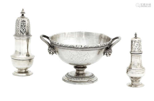 by Digby Scott & Benjamin Smith I, London 1804, with a further indistinguishable mark  Of Royal interest; a George III silver sugar bowl