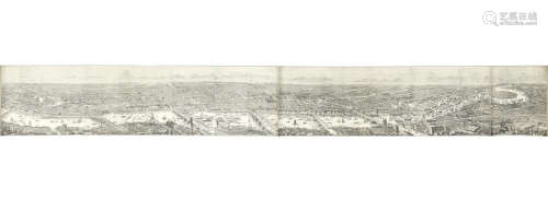 The Illustrated London News Panorama of London and the River Thames, The Illustrated London News, [1845] PANORAMA - LONDON