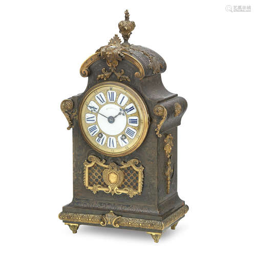 The dial inscribed J. Howell & Co., Paris  A late 19th century boulle matel clock