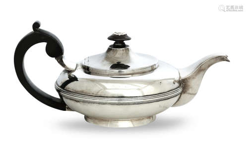by Joseph Angell II, London 1825  A George IV silver teapot