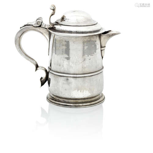 by Thomas Tearle, London 1724,  A George II silver lidded tankard