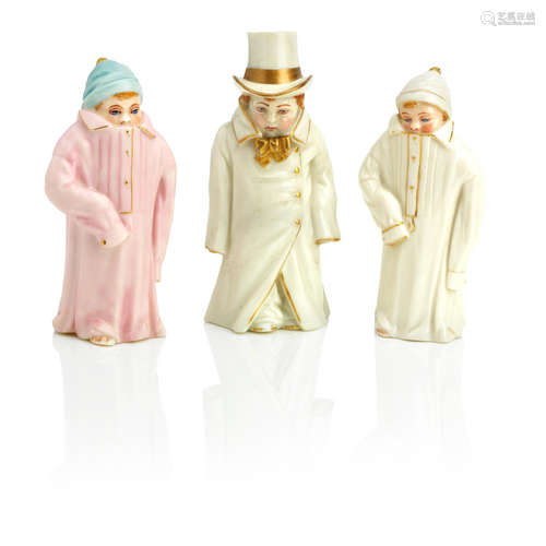 Toddie and Budge: three Royal Worcester extinguishers from the Helen's Babies series