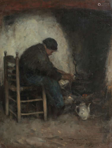 Nice and Snug Robert Gemmell Hutchison RSA RBA ROI RSW(British, 1855-1936)