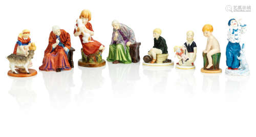 1930s - early 1950s A selection of Royal Worcester figures