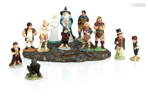Circa 1980 A set of twelve Royal Doulton 'Lord of the Rings' figures