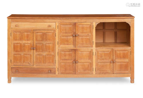A 20th century oak sideboard, by Malcolm Pipes