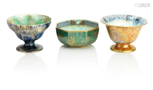 Three various Wedgwood Lustre Bowls
