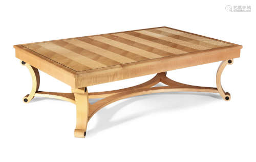 A rippled-sycamore low table Linley