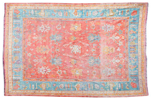 West Anatolia 353cm x 416cm  An Ushak carpet