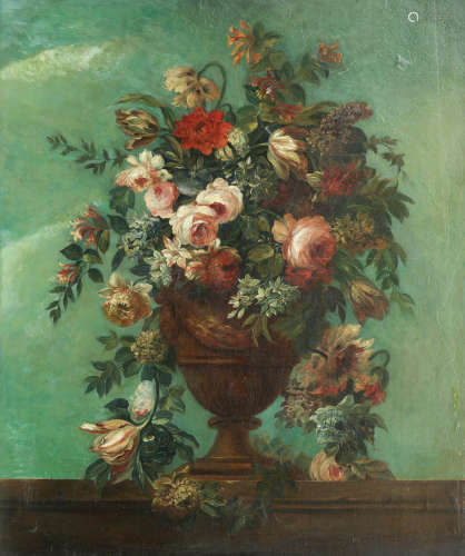 Urn of flowers French School, 20th Century