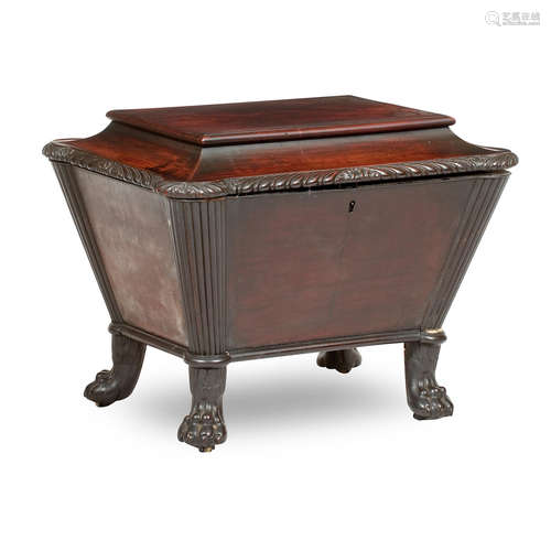 A regency mahogany wine cooler