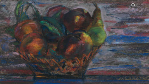 Summer Fruits I 22 x 37 cm. (8 11/16 x 14 9/16 in.) Sir Robin Philipson RA PRSA FRSA RSW RGI DLitt LLD(1916-1992)