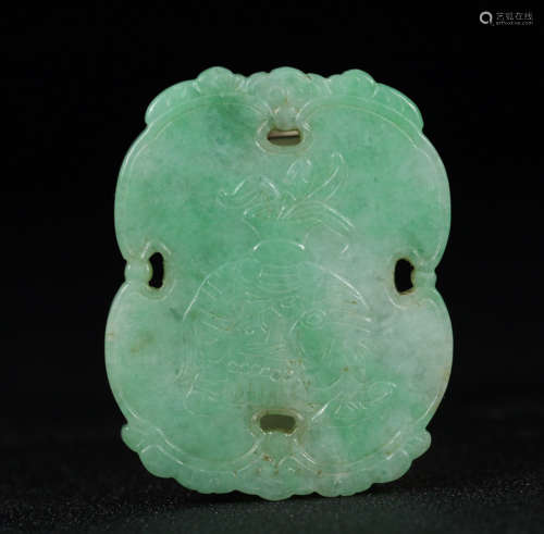 17-19TH CENTURY, AN OLD JADITE, QING DYNASTY