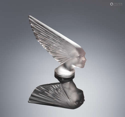 A 'Victoire' Car Mascot, designed in 1928 René Lalique (French, 1860-1945)