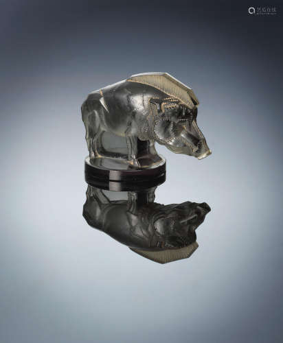 A 'Sanglier' Car Mascot, designed in 1929 René Lalique (French, 1845-1960)