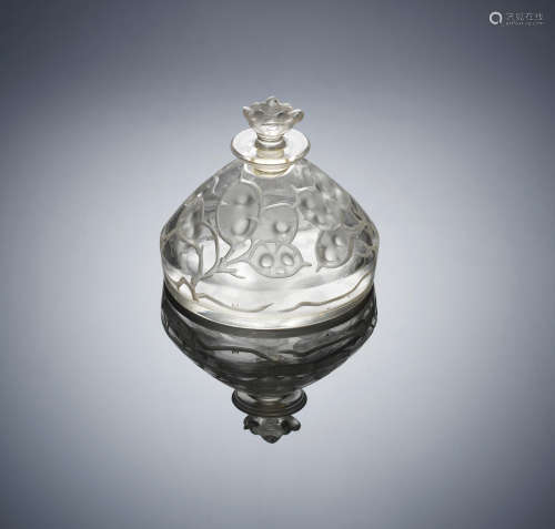 An Early 'Lumaria' Scent Bottle and Stopper, designed in 1912 René Lalique (French, 1860-1945)