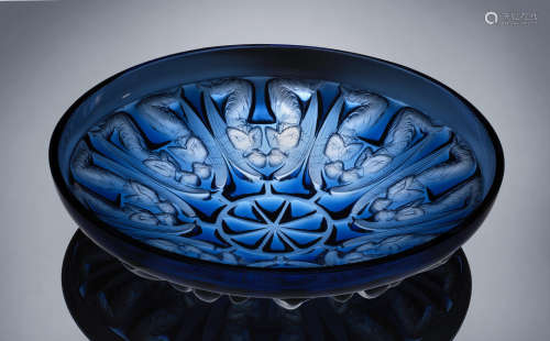A 'Anges' Bowl, designed in 1930 René Lalique (French, 1860-1945)