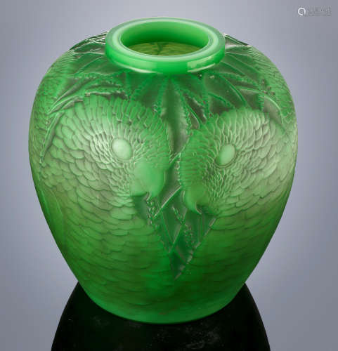 A 'Alicante' Vase, designed in 1927 René Lalique (French, 1860-1945)