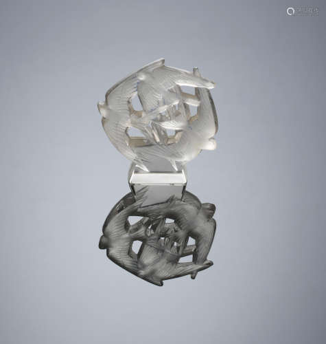 A 'Hirondelles' Seal, designed in 1919 René Lalique (French, 1860-1945)