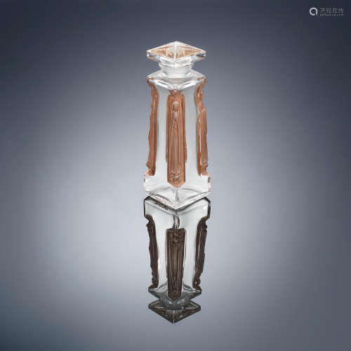 A 'Ambre' Scent Bottle and Stopper for D'Orsay, designed in 1911 René Lalique (French, 1860-1945)