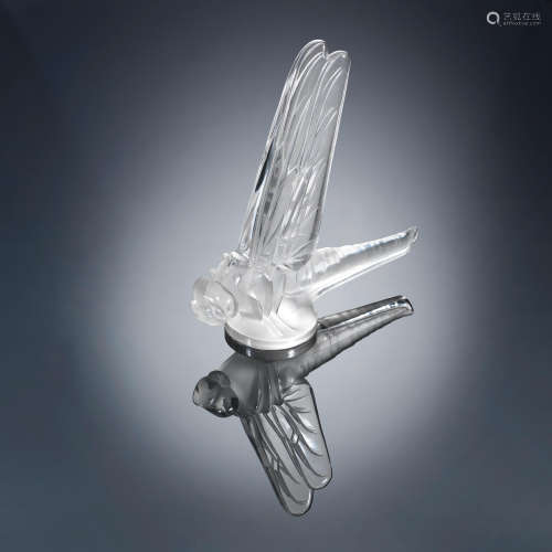 A 'Grande Libellule' Vase, designed in 1928 René Lalique (French, 1860-1945)