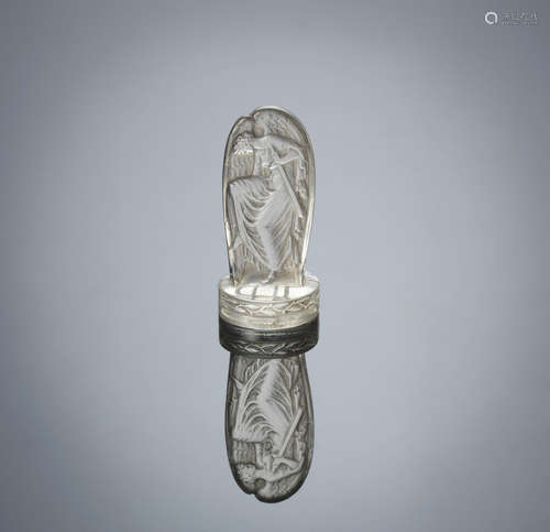 An Early 'Victoire' Seal, designed in 1920 René Lalique (French, 1860-1945)