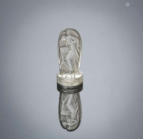 An Early 'Victoire' Seal, designed in 1920 René Lalique (French, 1860-1945)