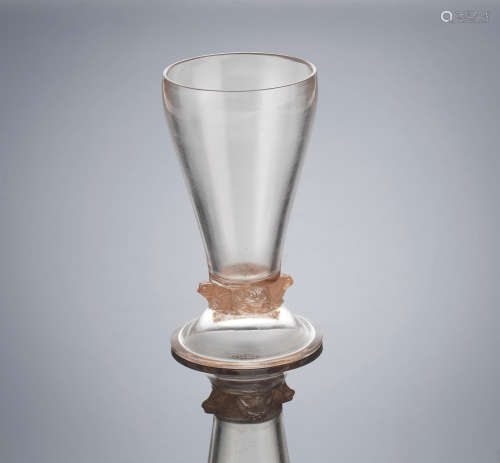 A 'Quatre Grenouilles' Glass, designed in 1912 René Lalique (French, 1860-1945)