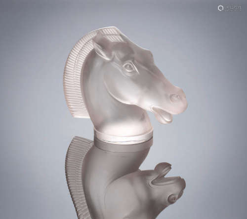 A 'Lonchamp A' Car Mascot, designed in 1929 René Lalique (French, 1860-1945)