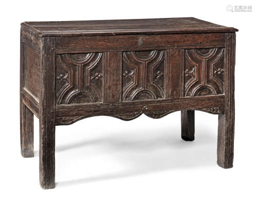 A rare Henry VIII joined oak 'counter table', circa 1540