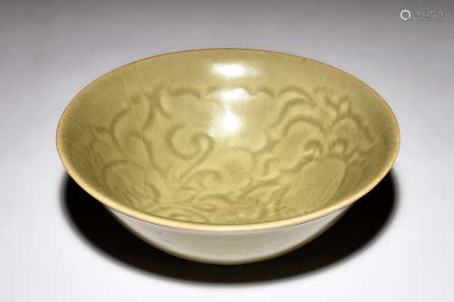 YAOZHOU WARE CARVED 'FLOWERS' BOWL