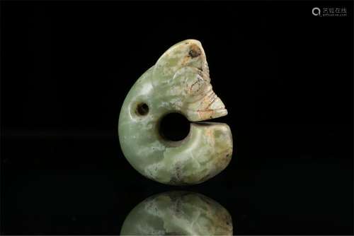 CHINESE JADE PIG SHAPED DRAGON