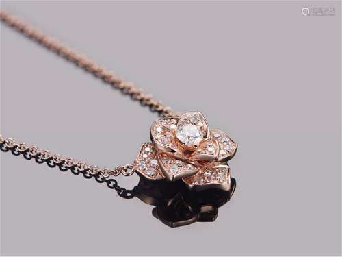 PIAGET 18K ROSE GOLD DIAMOND NECKLACE