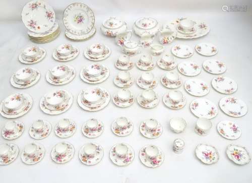 A quantity of Royal Crown Derby dinner wares, 'Derby Posies' design.